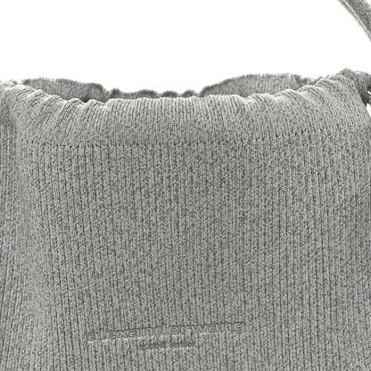 Alexander Wang Metallic Ribbed Knit Small Ryan Bag Silver 7 of 10