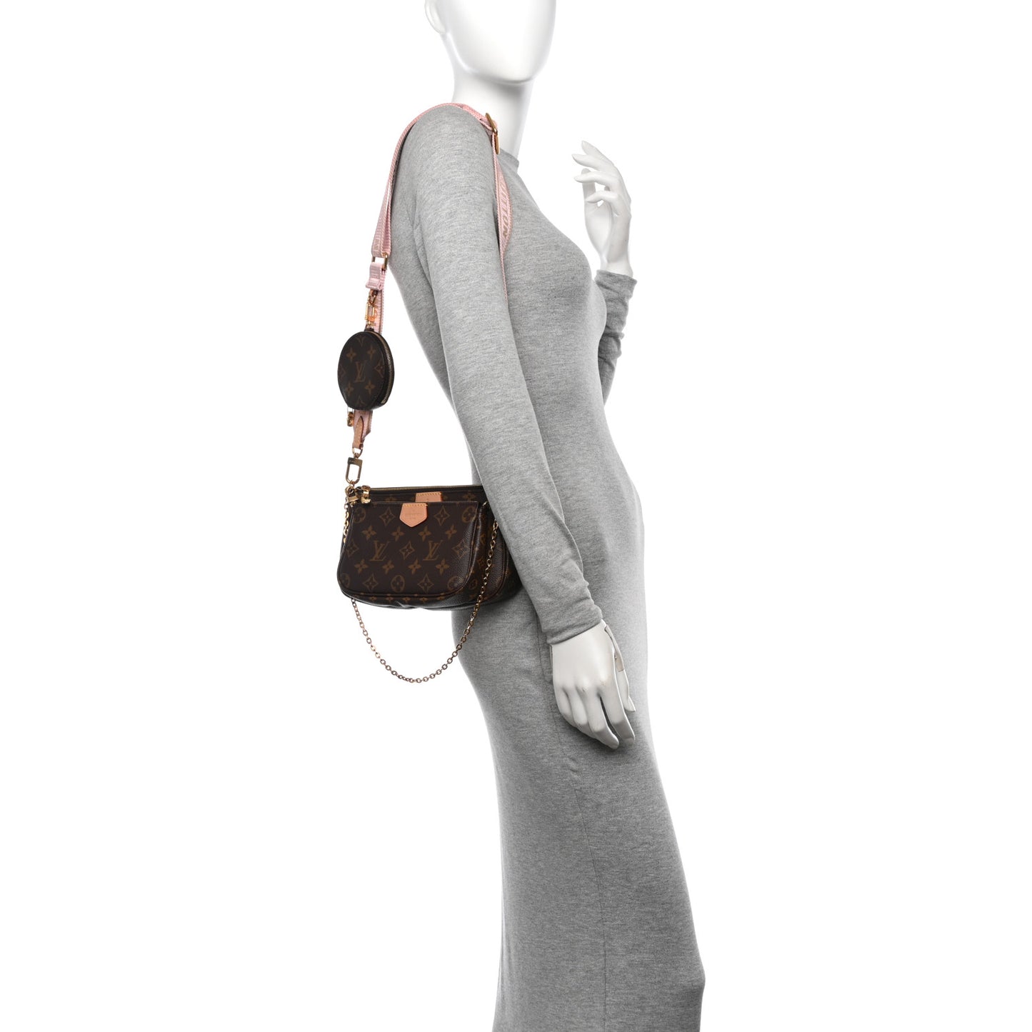 Monogram Multi Pochette Accessories Rose Clair