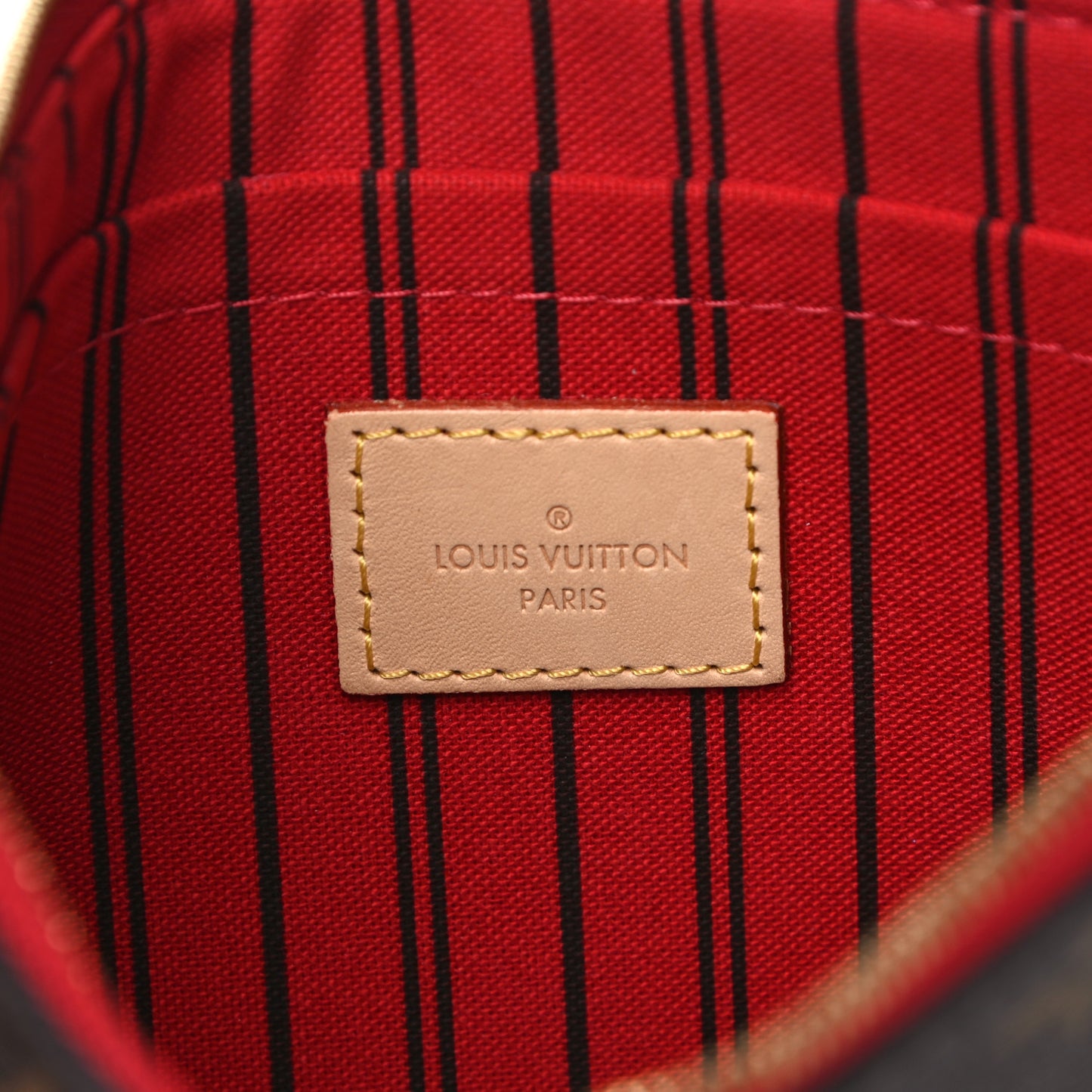 Monogram Neverfull MM GM Pochette Cherry