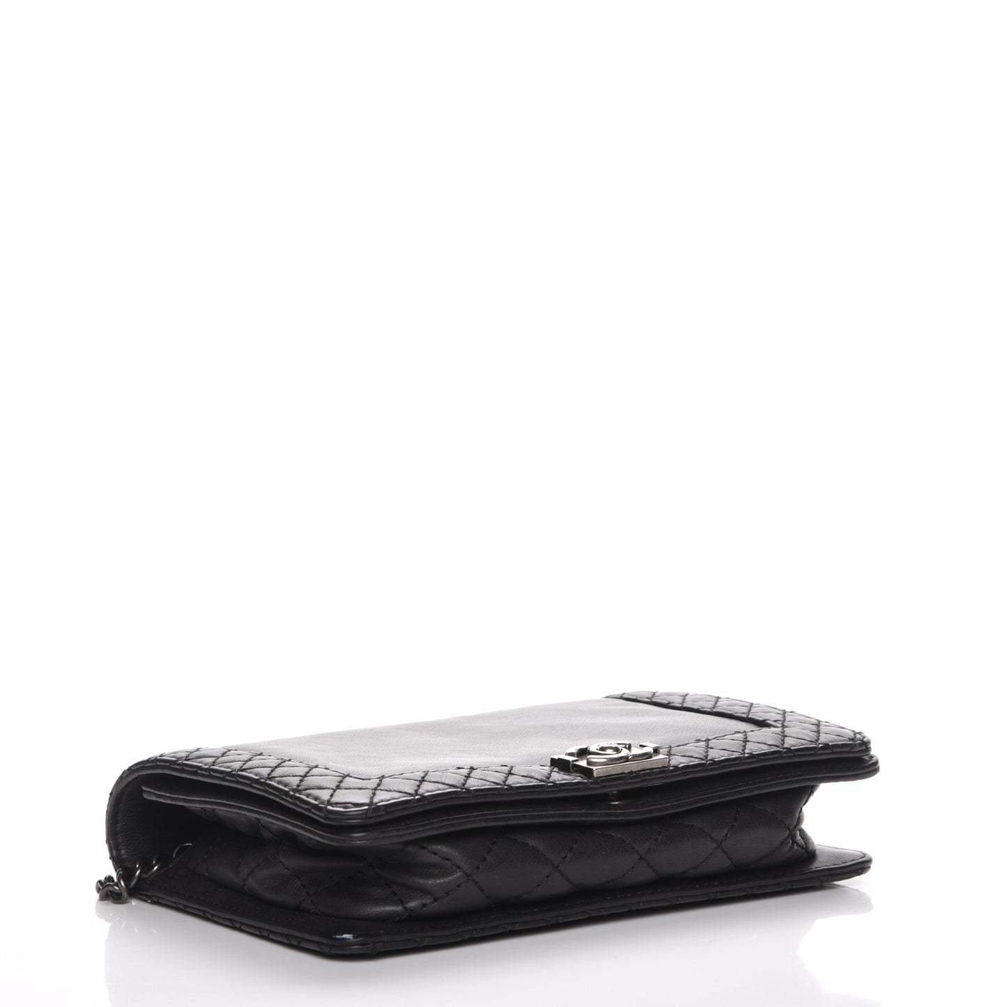 Calfskin Small Boy Reverso Flap Black