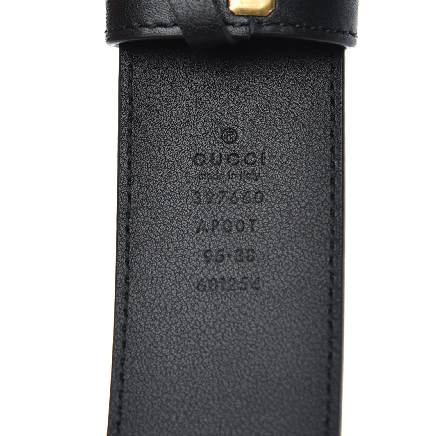 Gucci Calfskin Double G 40mm Belt 95 38 Black 6 of 6