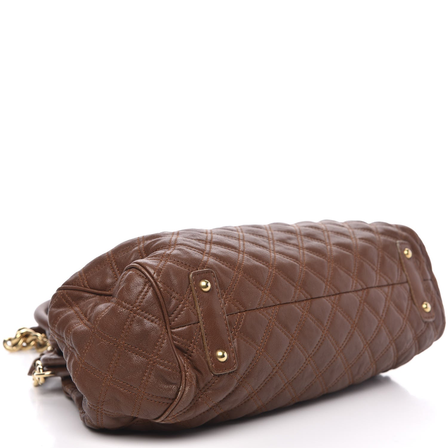 Marc Jacobs Calfskin Quilted Stam Brown 4 of 18