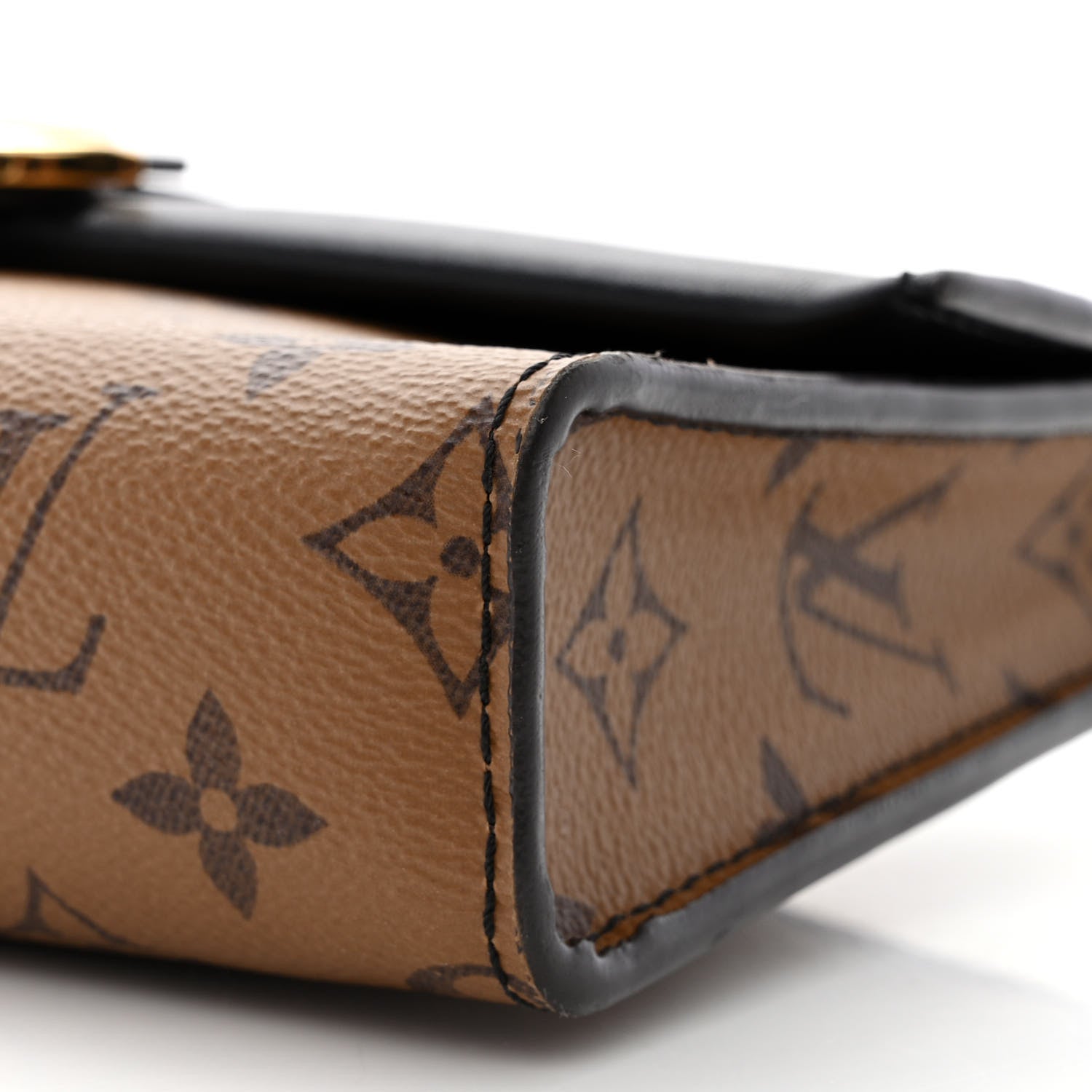 Louis Vuitton Calfskin Reverse Monogram Column Clutch 10 of 12