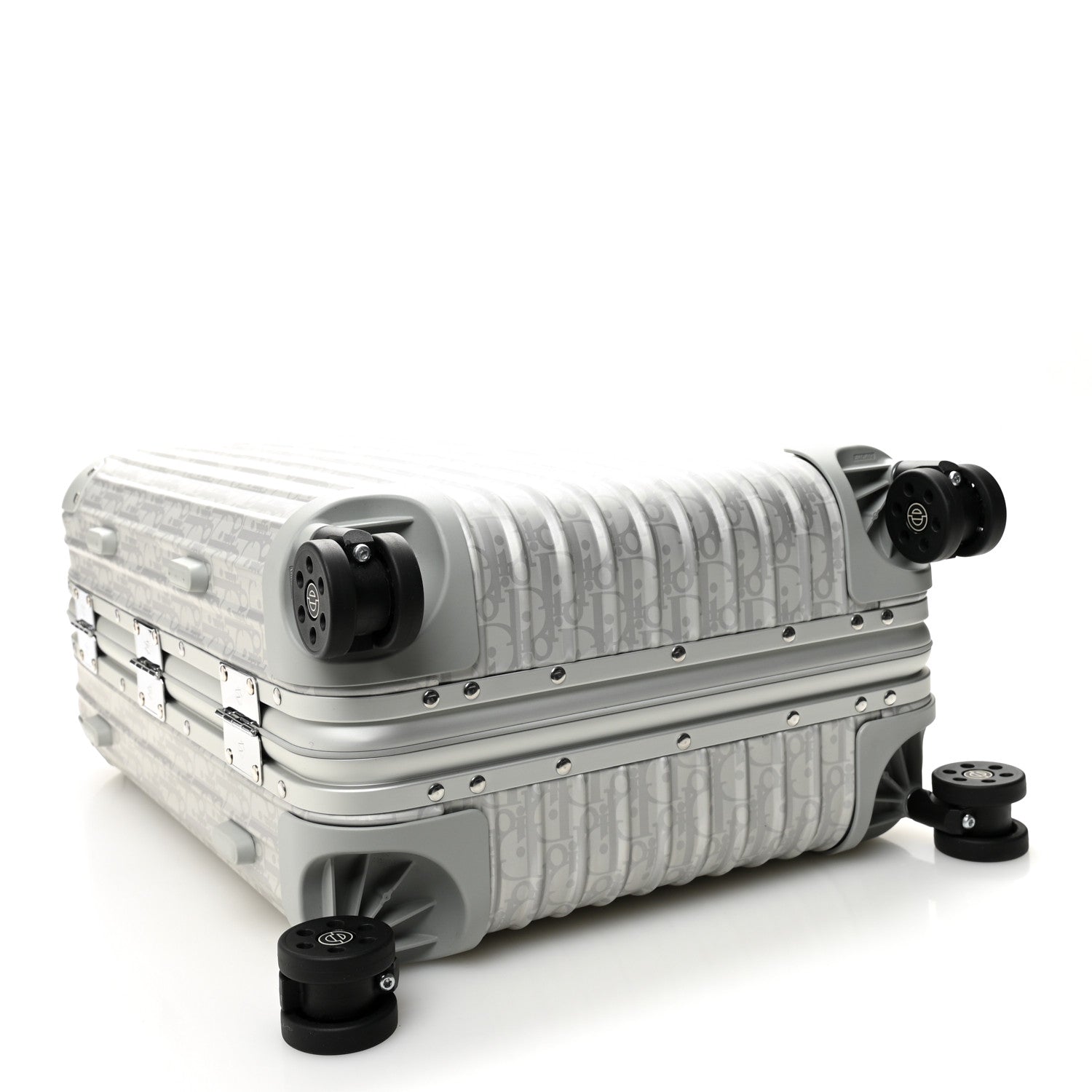 Christian Dior X RIMOWA Aluminum Gradient Cabin Luggage Silver 3 of 9