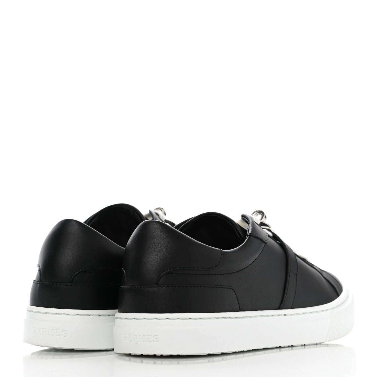 Hermes Calfskin Day Sneakers 37 Black 4 of 10