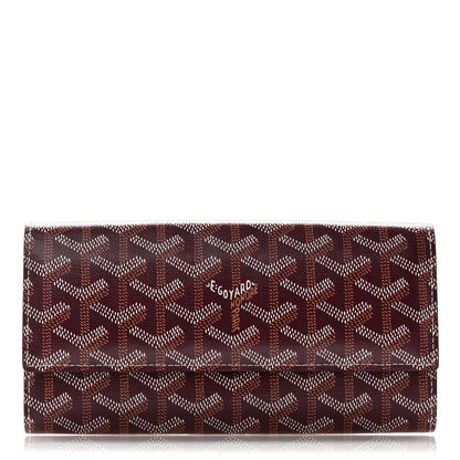 Goyard Goyardine Varenne Long Wallet Burgundy 1 of 8