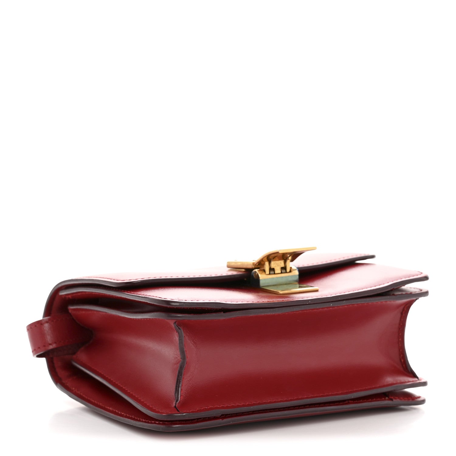 Celine Box Calfskin Small Classic Box Flap Bag Red 4 of 14