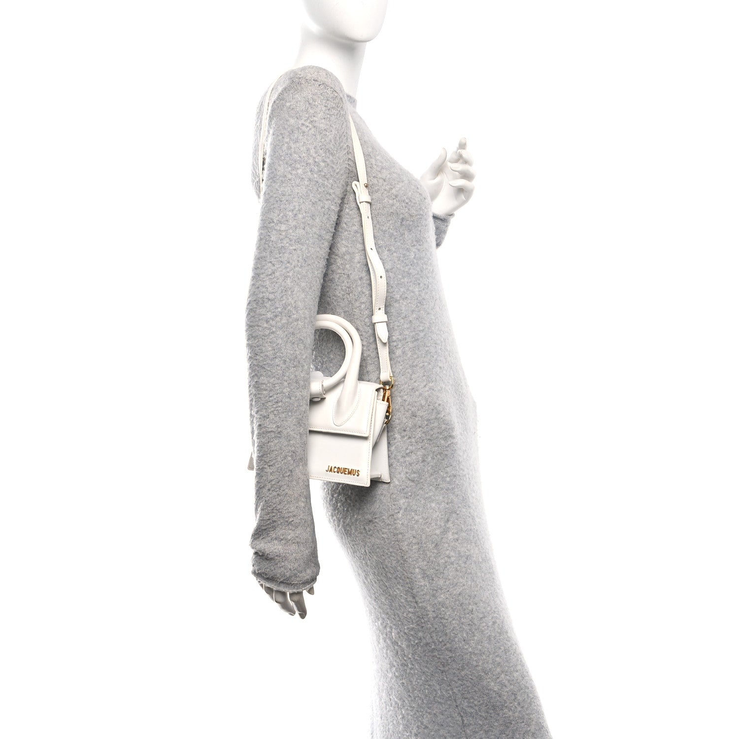 Jacquemus Smooth Calfskin Le Chiquito Noeud White 2 of 11