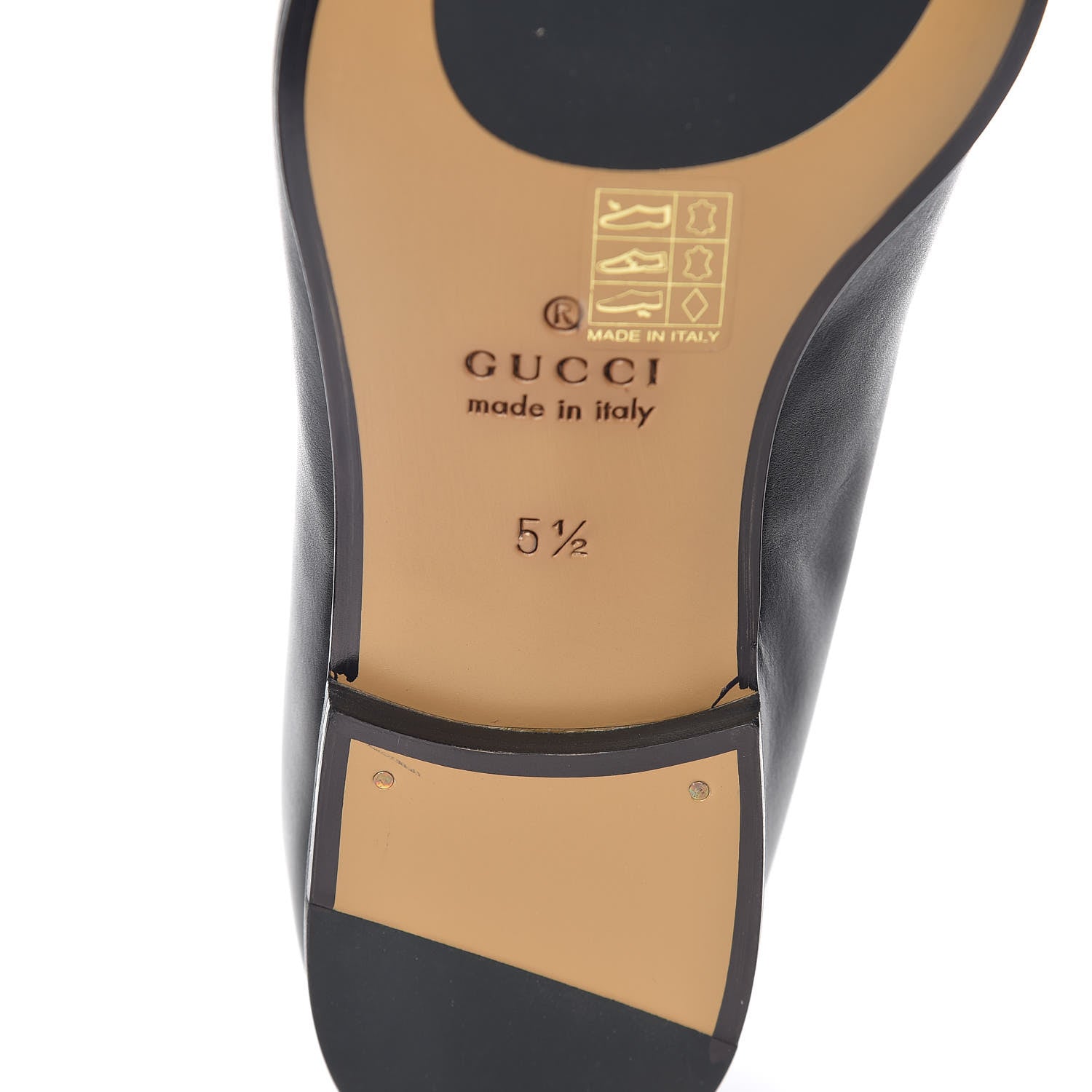 Gucci Calfskin Hosebit Mens Jordaan Loafers 5.5 Black 6 of 9