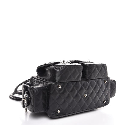 Chanel Calfskin Quilted Small Cambon Multipocket Reporter Black 4 of 10