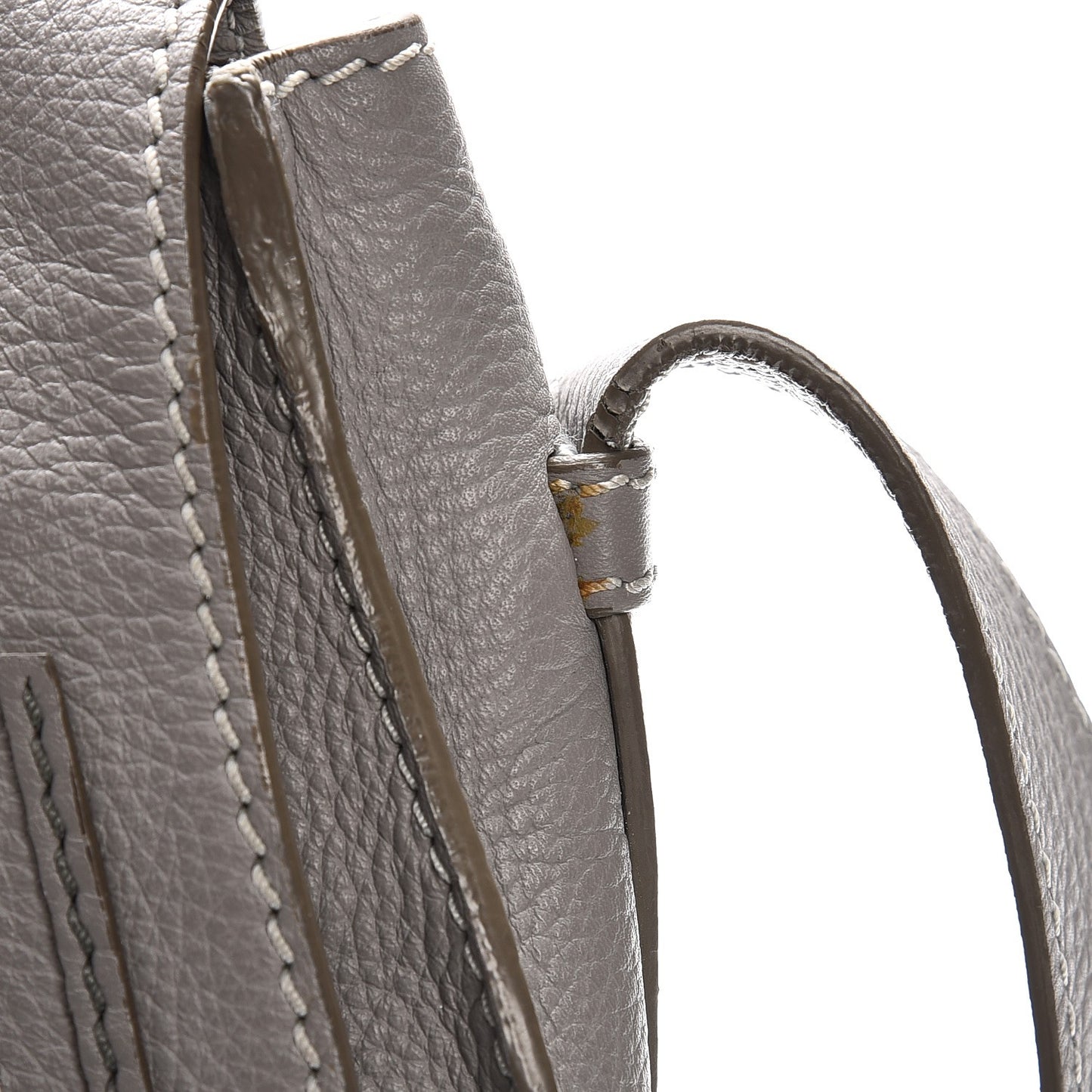 Calfskin Medium Marcie Round Crossbody Bag Cashmere Grey