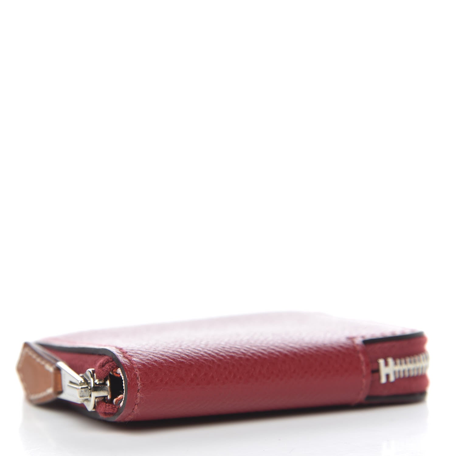 Hermes Epsom Silk'in Coin Purse Rouge Grenat 4 of 7