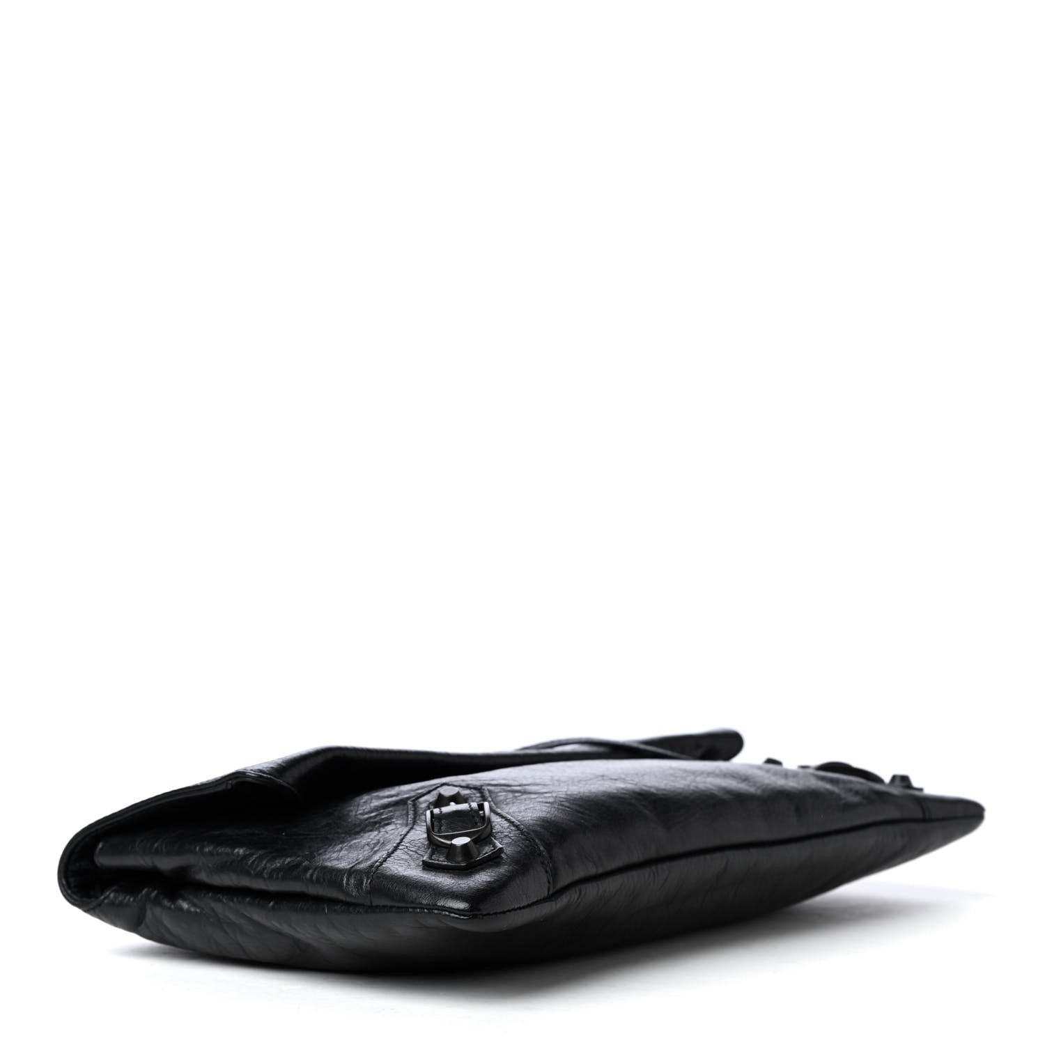 Balenciaga Agneau Classic Hardware Envelope Clutch Black 5 of 8