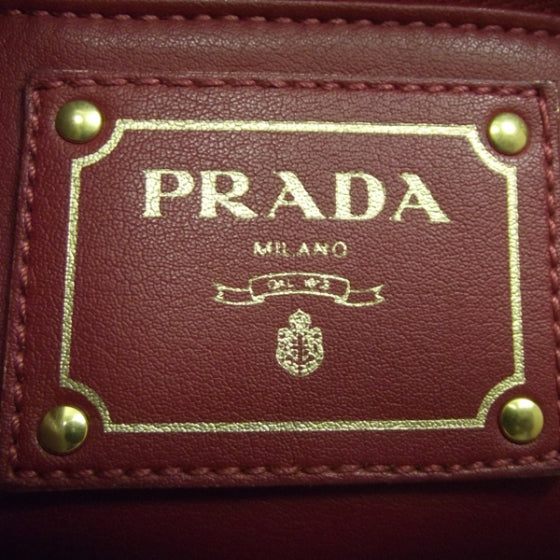 Prada Vitello Leather Medium Frame Tote Camel 8 of 11
