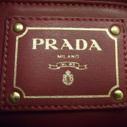 Prada Vitello Leather Medium Frame Tote Camel 8 of 11