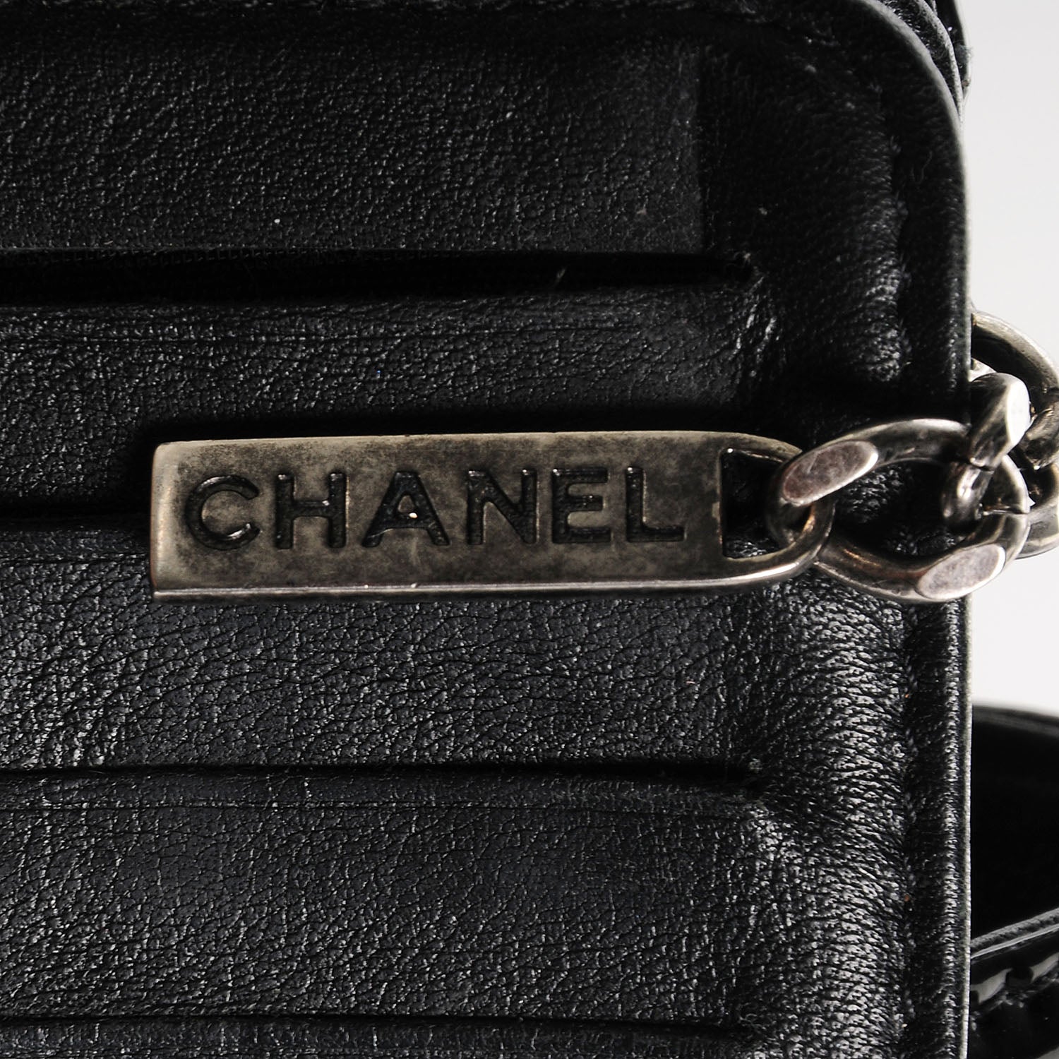 Chanel Patent Reissue Compact Wallet Black 9 of 10