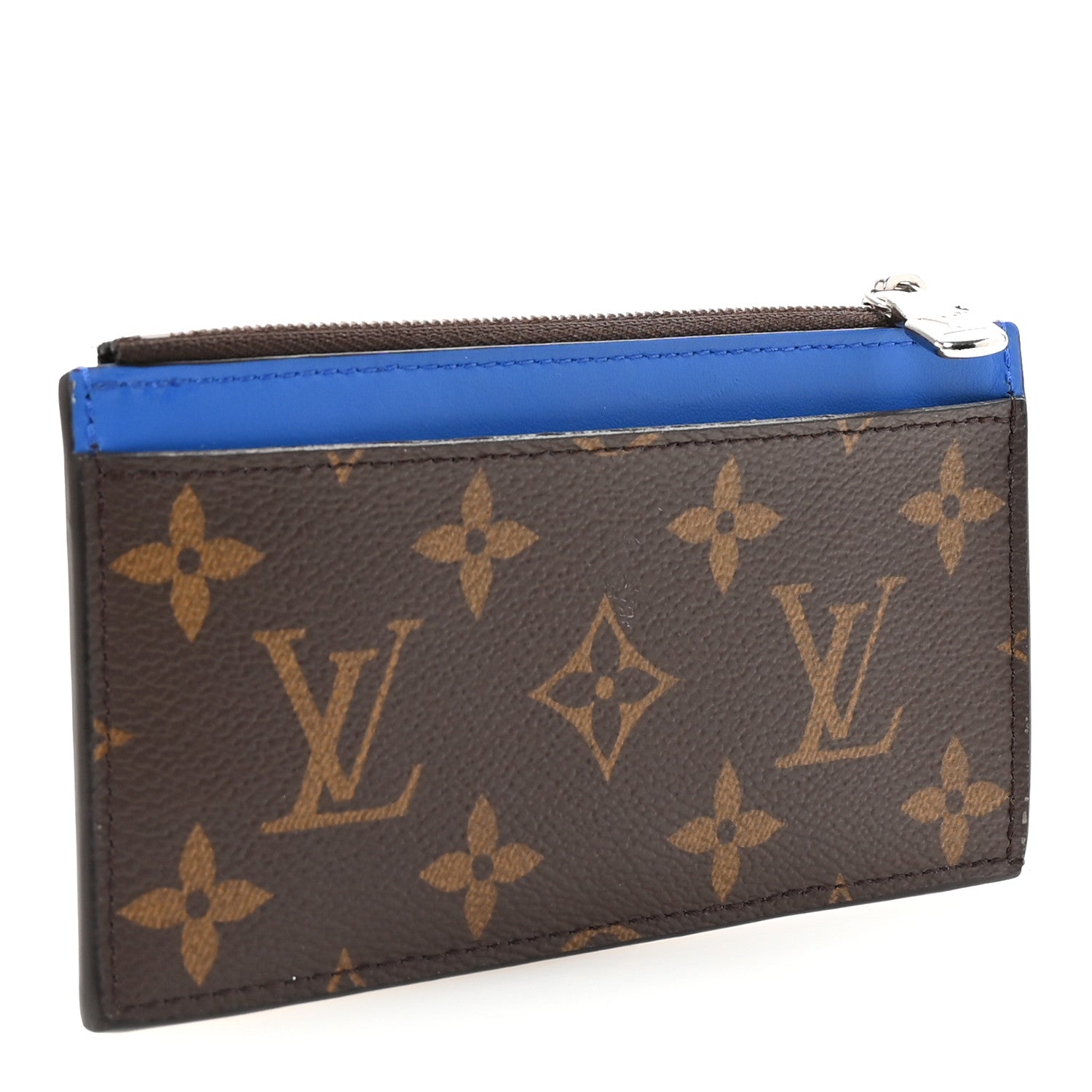 Louis Vuitton Monogram Calfskin Coin Card Holder Indigo Blue 3 of 6