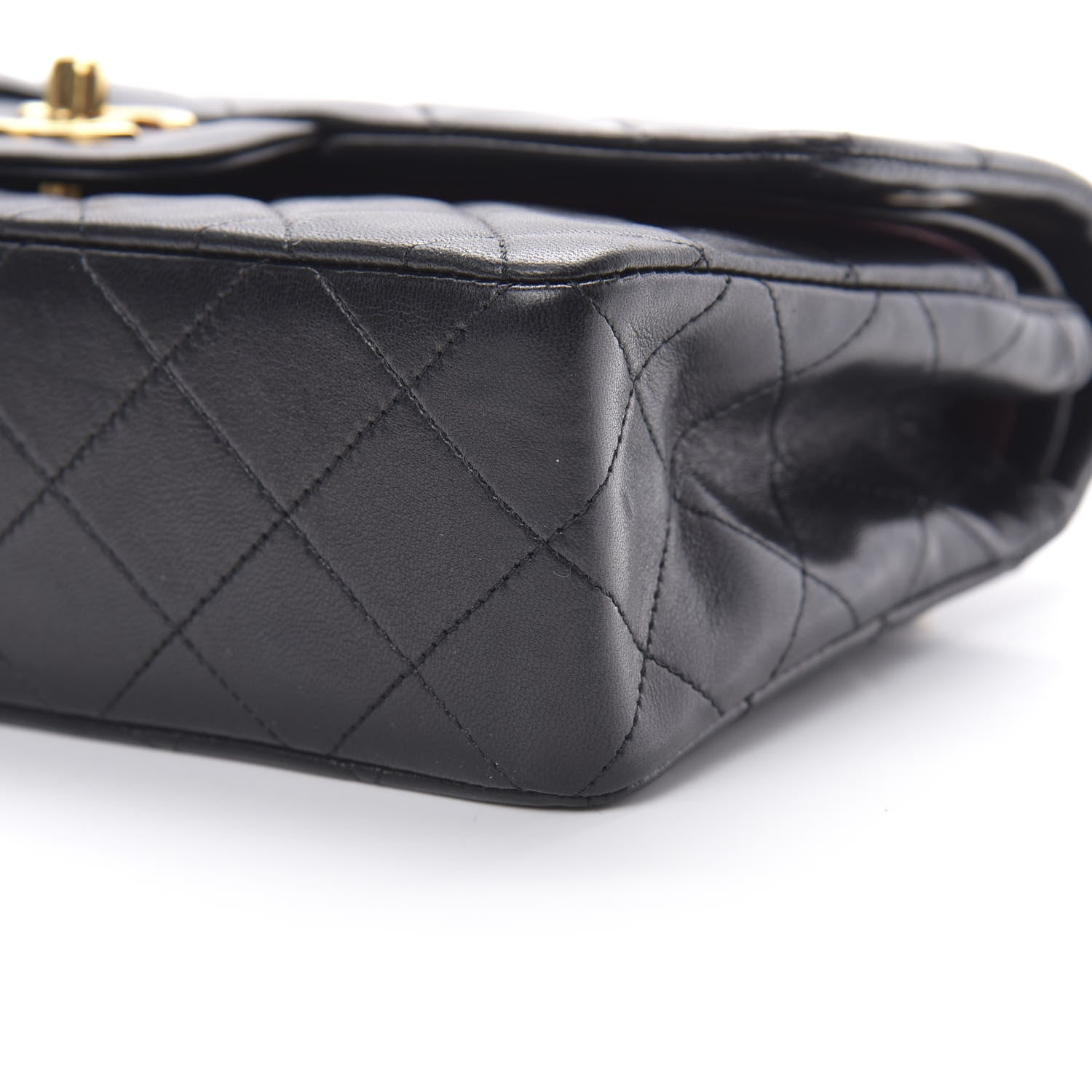 Chanel Lambskin Quilted Small Double Flap Black 11 of 16