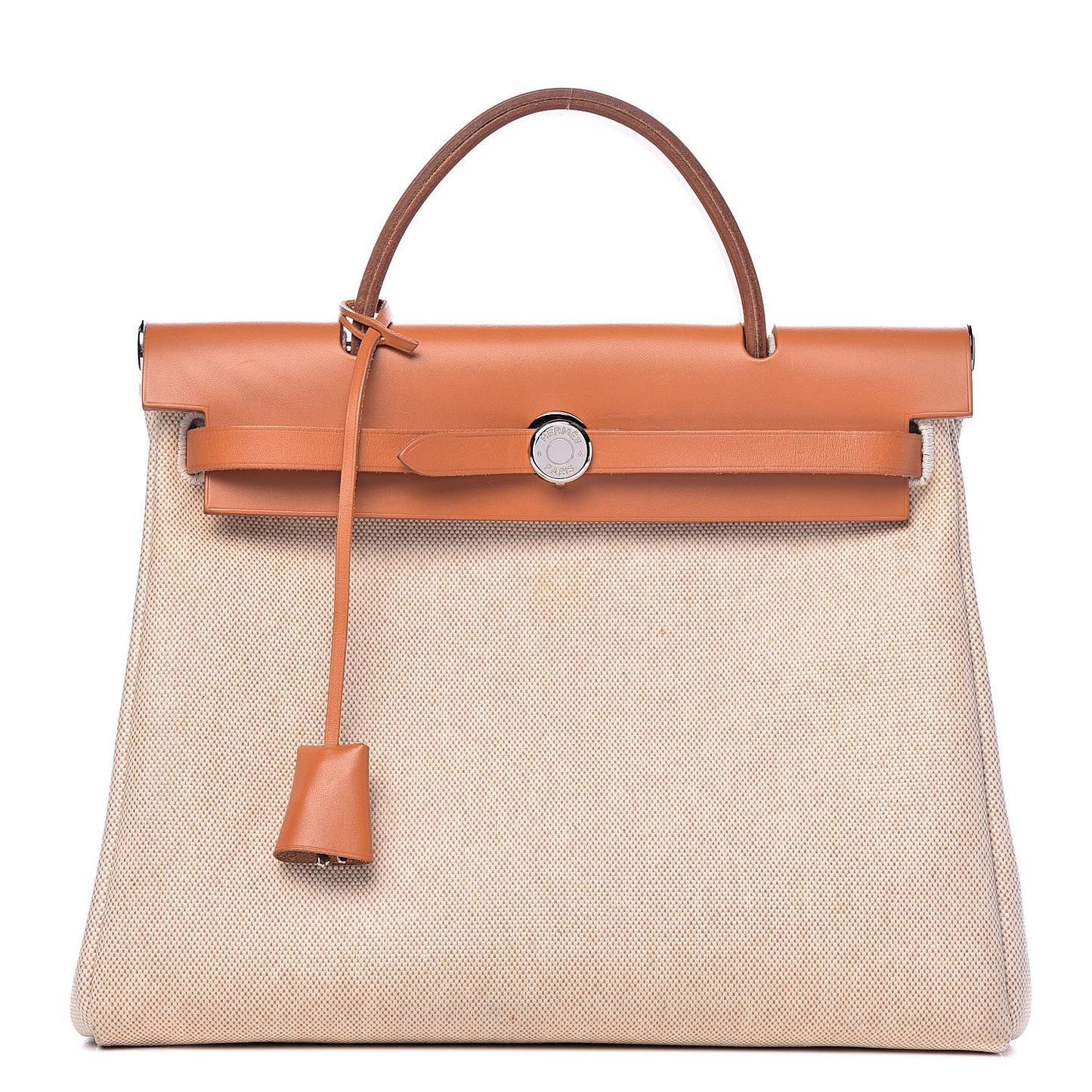 Toile Vache Calfskin Herbag 30 PM Natural