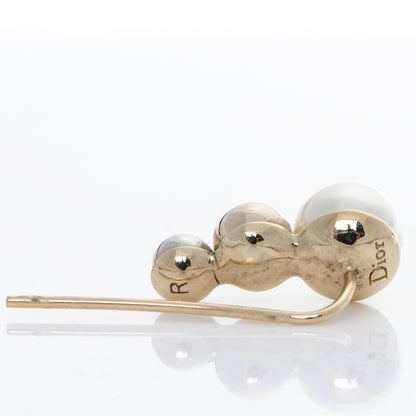 Christian Dior Pearl Mise En Dior Tri Double Tribal Earrings 6 of 7