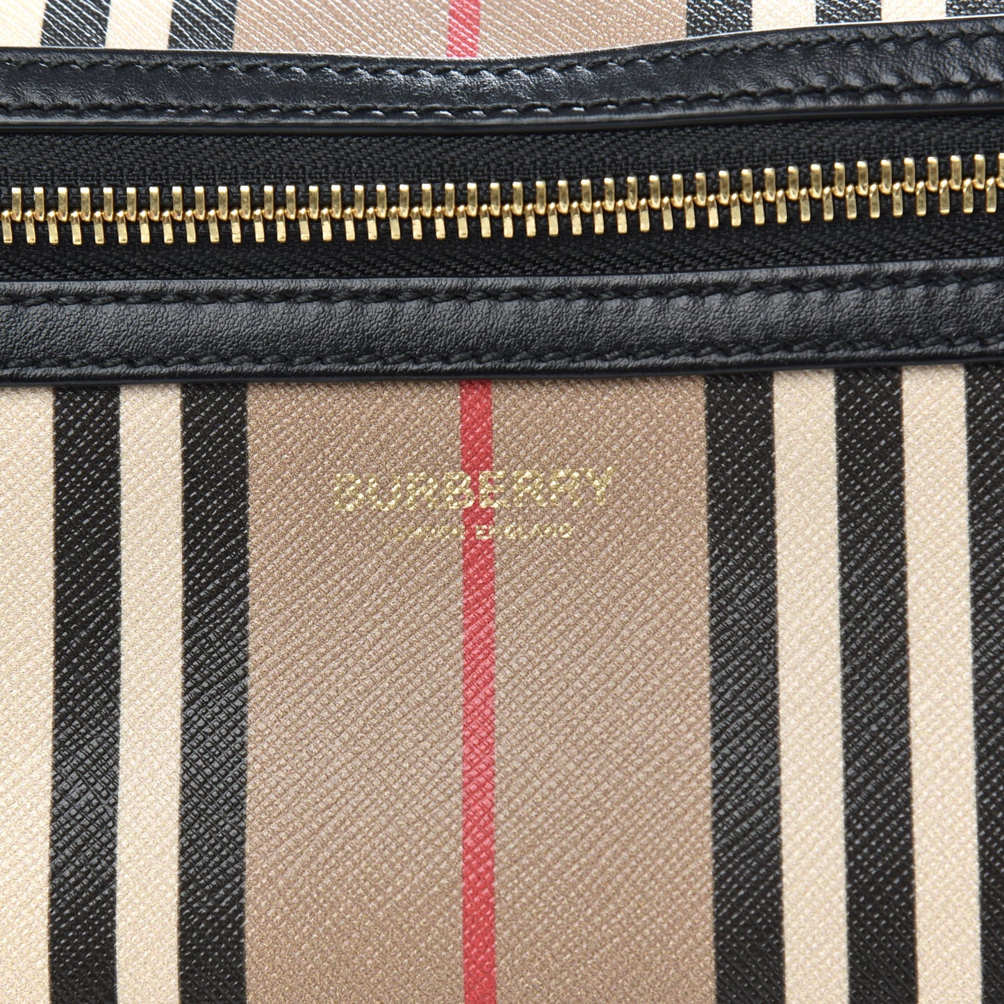E-Canvas Icon Stripe Sonny Bum Bag Archive Beige