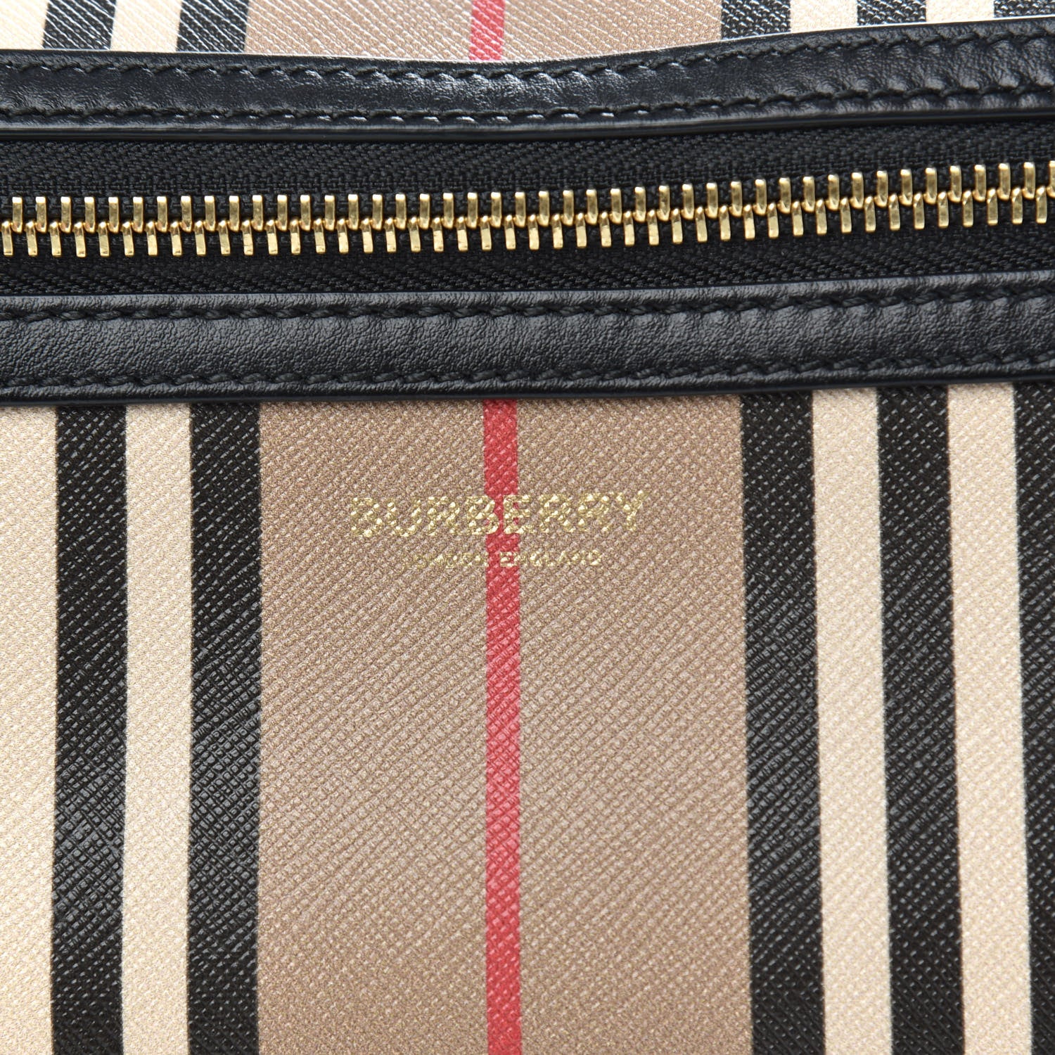 Burberry E-Canvas Icon Stripe Sonny Bum Bag Archive Beige 6 of 9