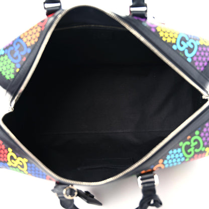 Gucci GG Supreme Monogram Psychedelic Duffle Bag Black Multicolor 5 of 10