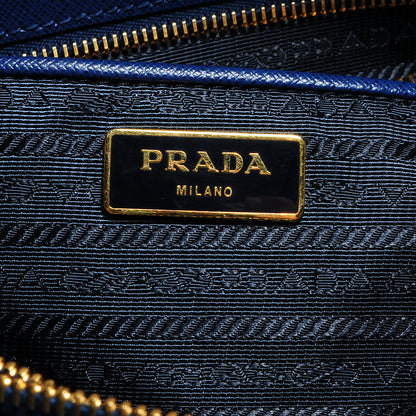 Prada Saffiano Lux Extra Large Galleria Double Zip Tote Bluette 7 of 9