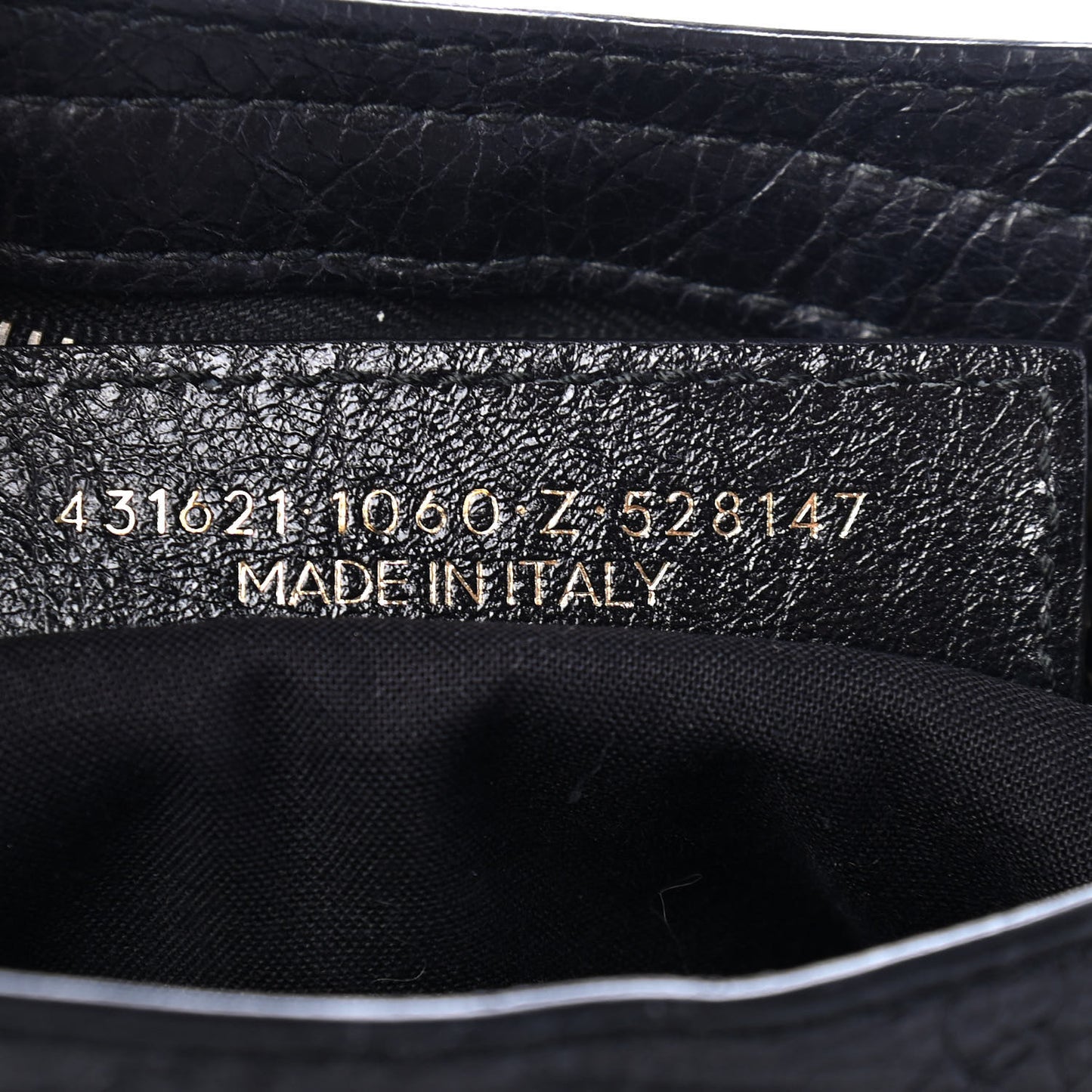 Agneau Classic Hardware S City Logo Strap Black