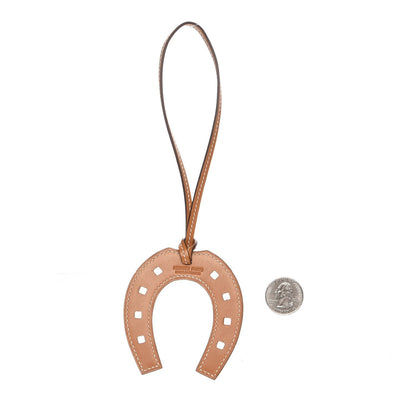 Hermes Barenia Paddock Horseshoe Bag Charm Fauve 2 of 3