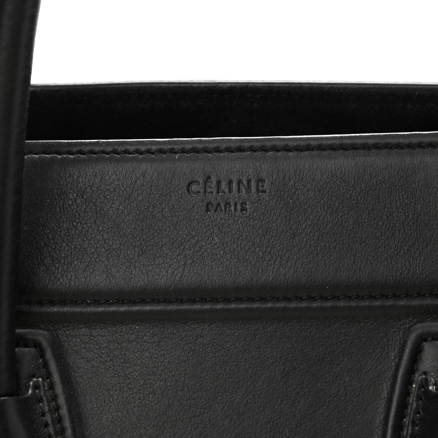 Celine Smooth Calfskin Medium Phantom Luggage Black 6 of 11