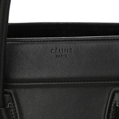 Celine Smooth Calfskin Medium Phantom Luggage Black 6 of 11
