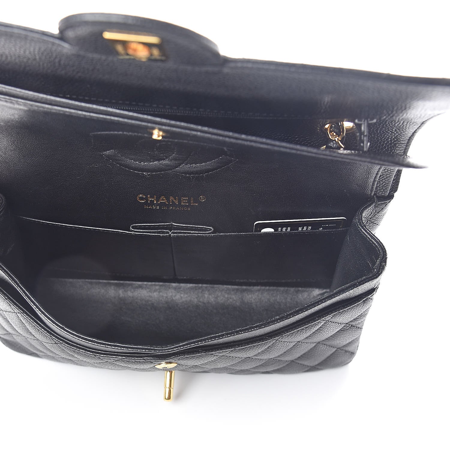 Chanel Caviar Quilted Medium Double Flap Black 5 of 11