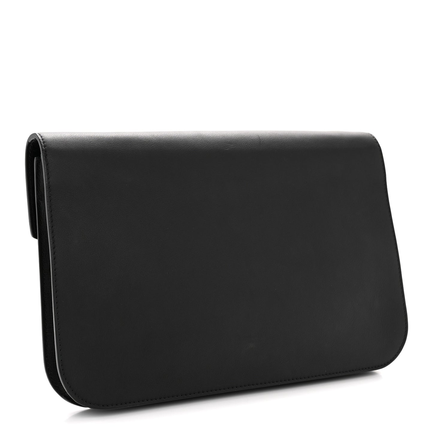 Calfskin Vitello Elite 2Jours Envelope Clutch Black