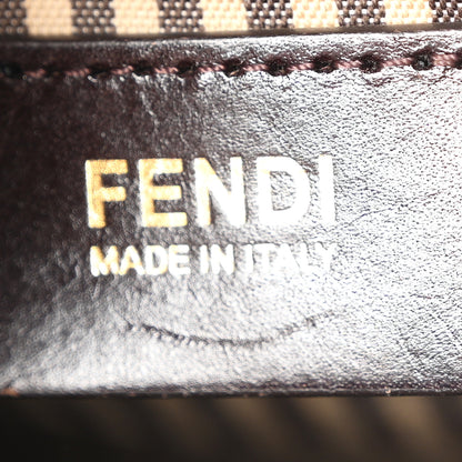 Fendi Zucca Cuoio Lucido Mini Boston Satchel Tobacco Moro 6 of 12