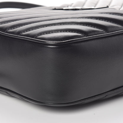 Saint Laurent Calfskin Matelasse Monogram Lou Camera Bag Black 8 of 9