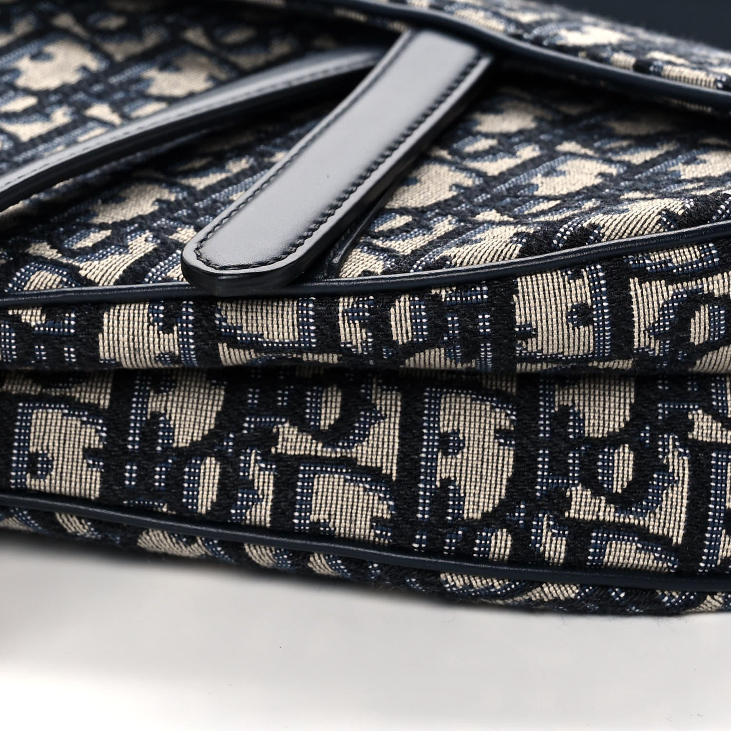 Christian Dior Oblique Saddle Bag Blue 11 of 13