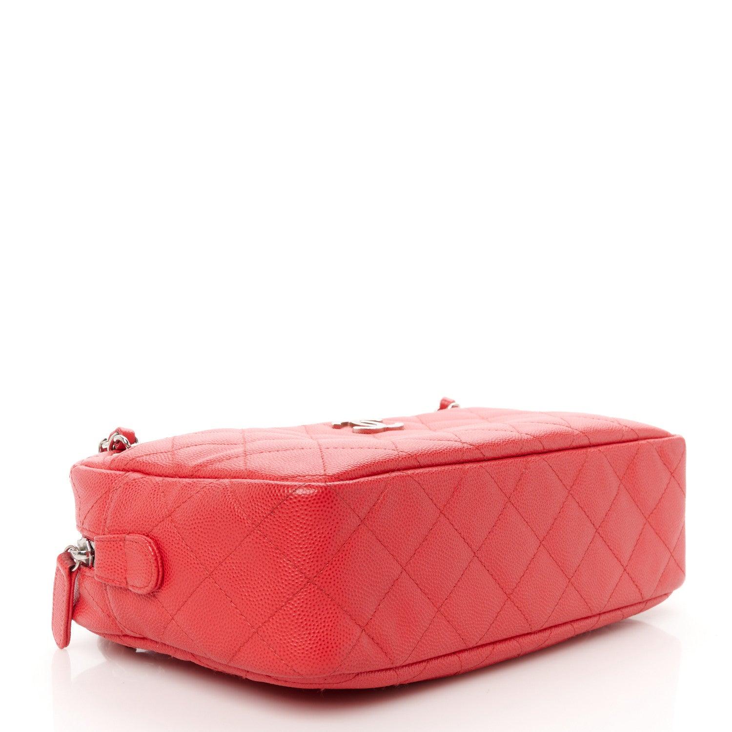 Chanel Caviar Quilted Camera Case Dark Pink 4 of 10