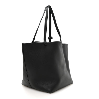 The Row Grained Calfskin Park Tote Three Black 3 of 11