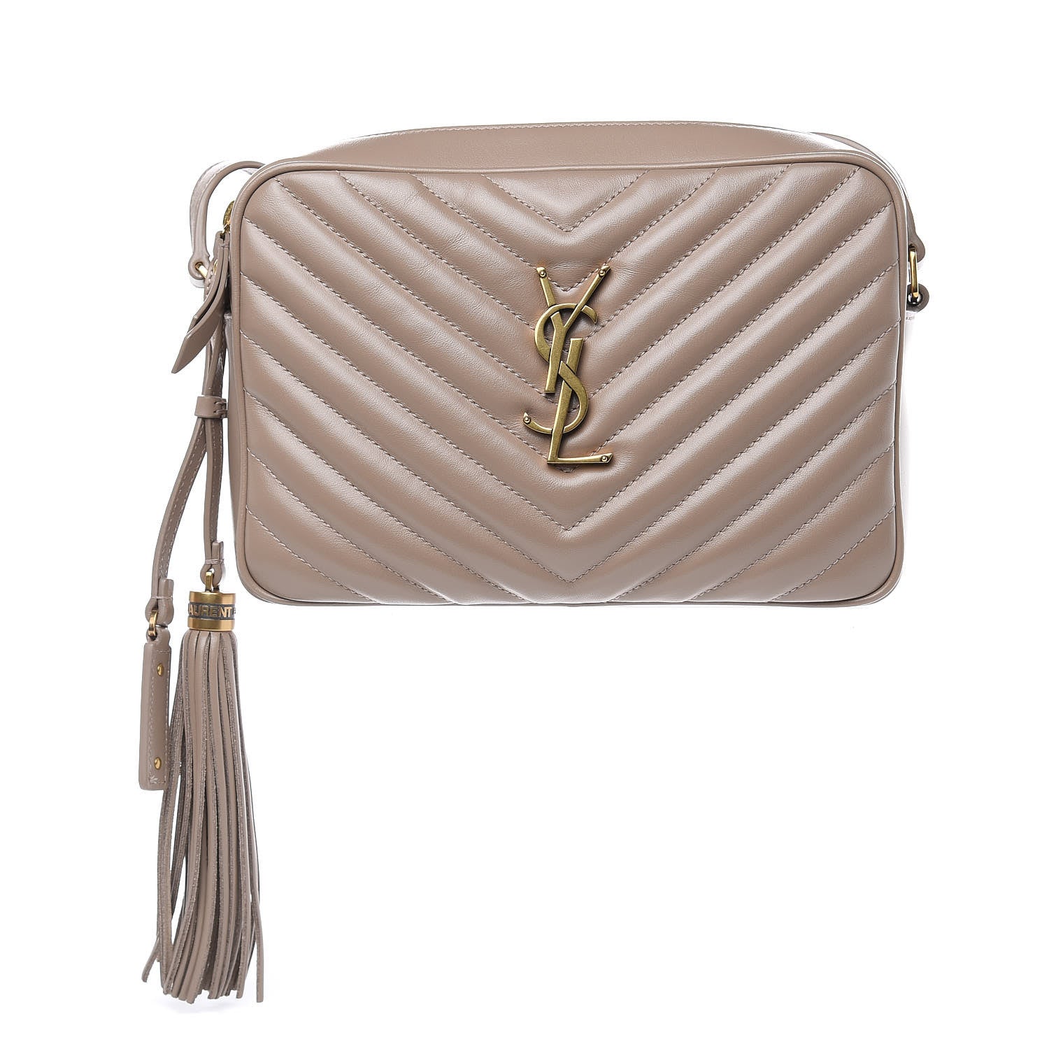 Saint Laurent Calfskin Matelasse Monogram Lou Camera Bag Dusty Grey 1 of 10