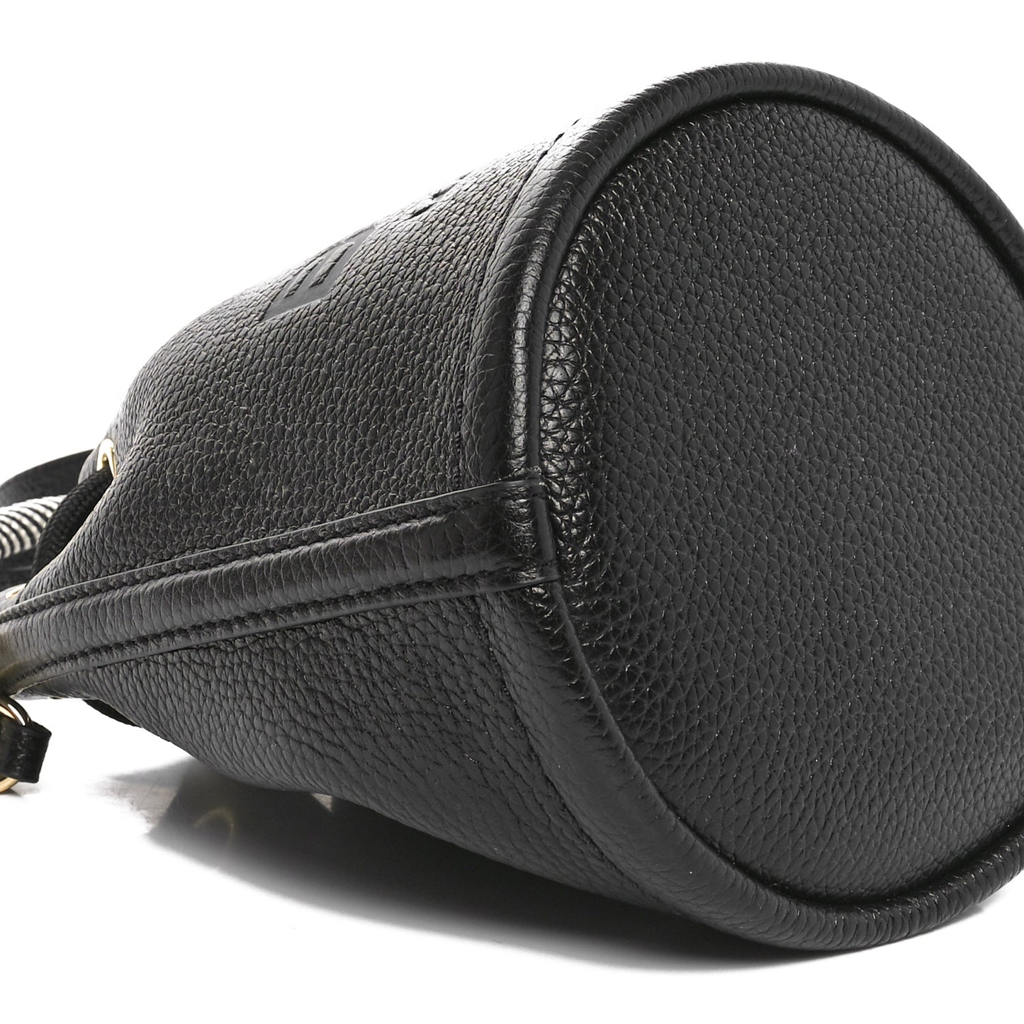 Grained Calfskin Mini The Bucket Bag Black