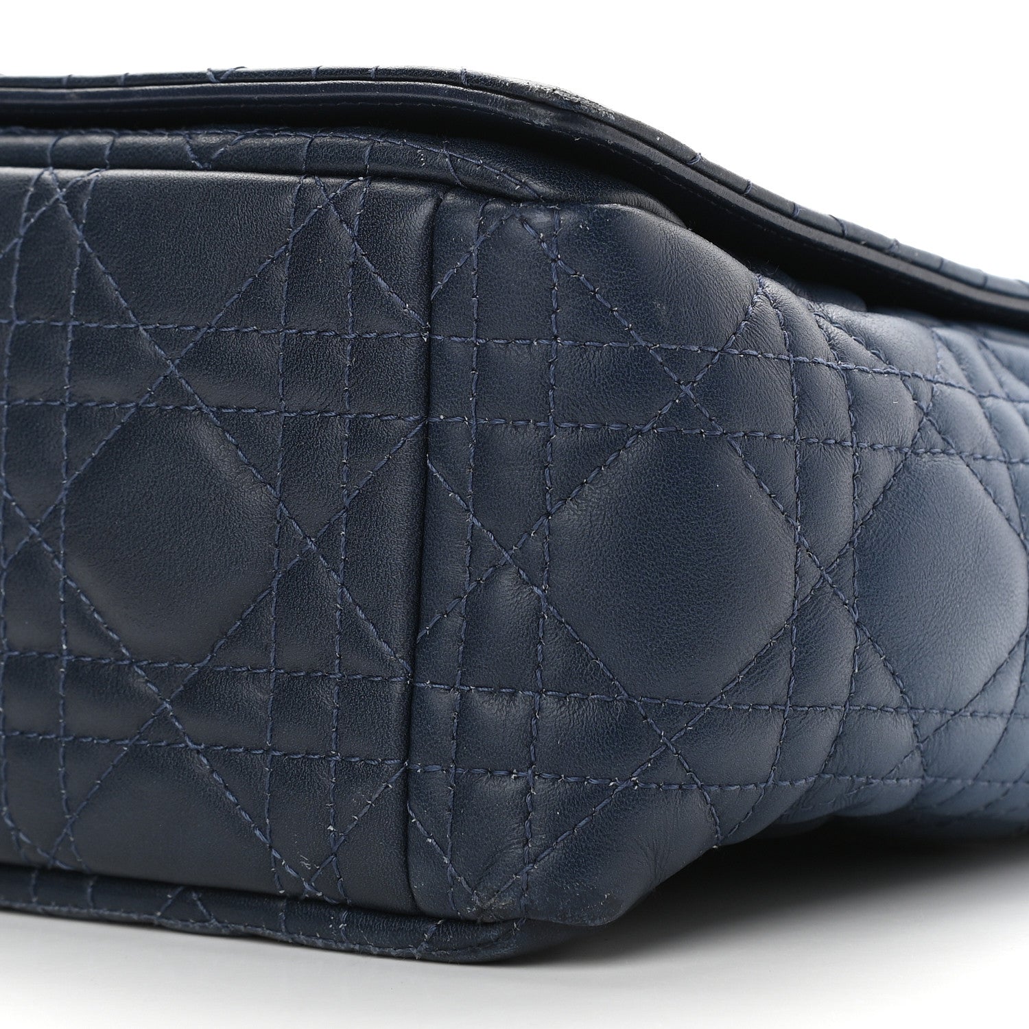 Christian Dior Lambskin Cannage Gradient Large Caro Bag Indigo Blue 9 of 10