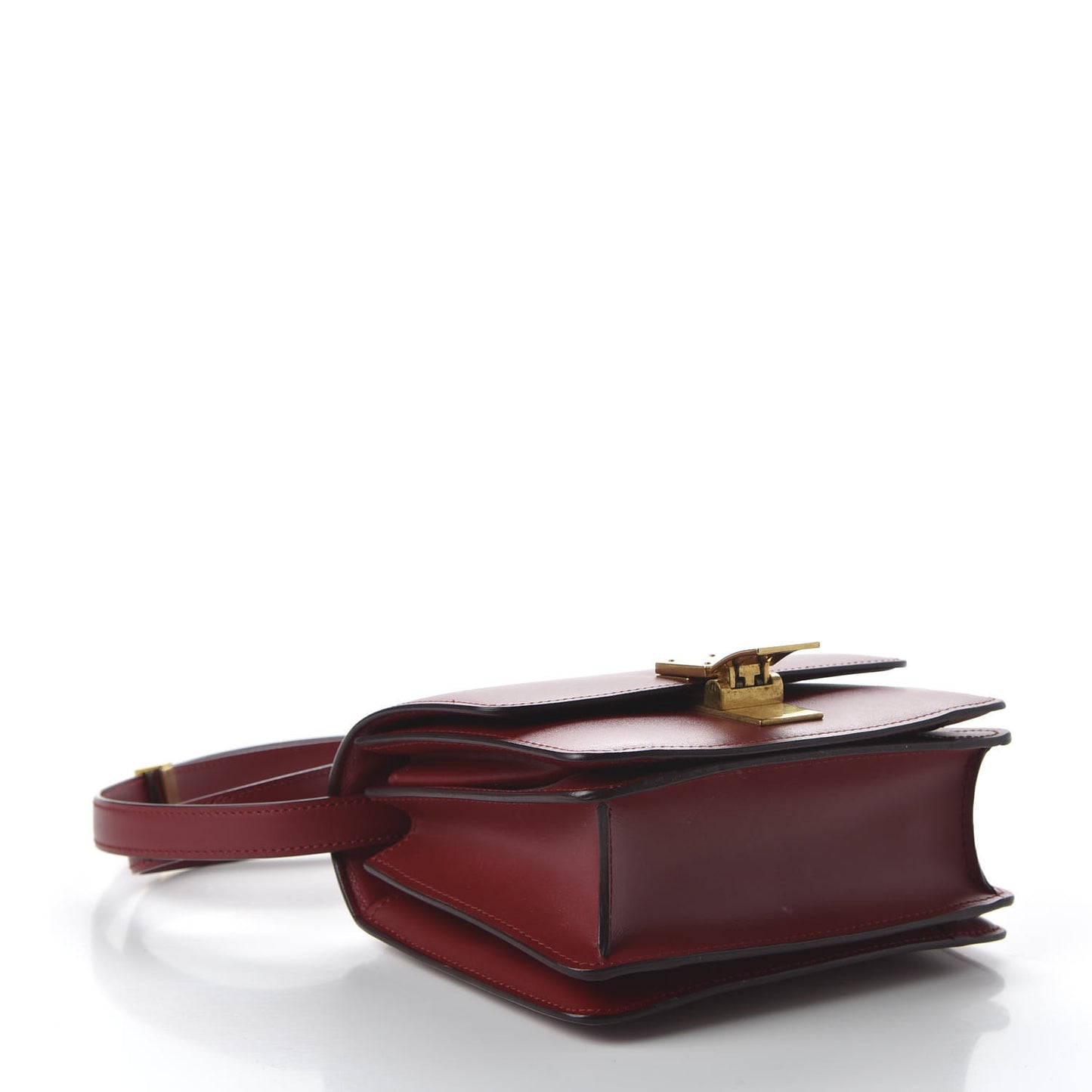Smooth Calfskin Small Classic Box Flap Bag Red