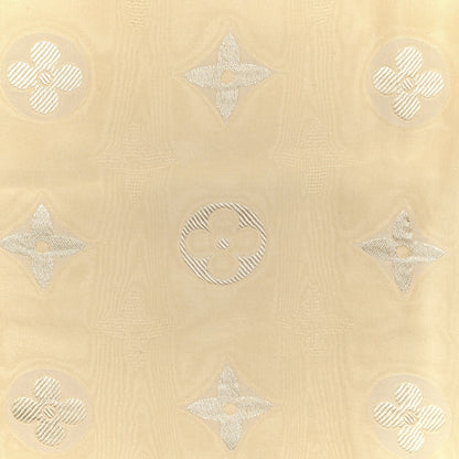 Louis Vuitton Silk Lurex Wool Monogram Shine Shawl Beige 3 of 3