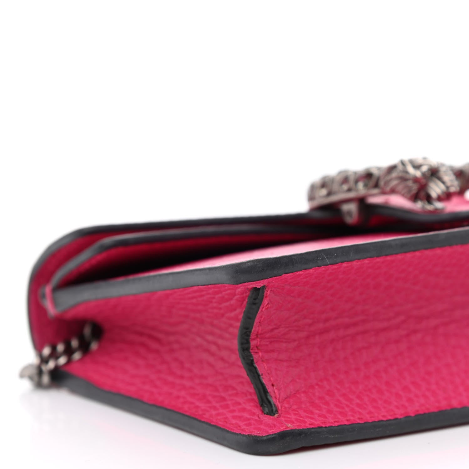 Gucci Dollar Calfskin Crystal Super Mini Dionysus Shoulder Bag Box Pink Black Diamond 8 of 10