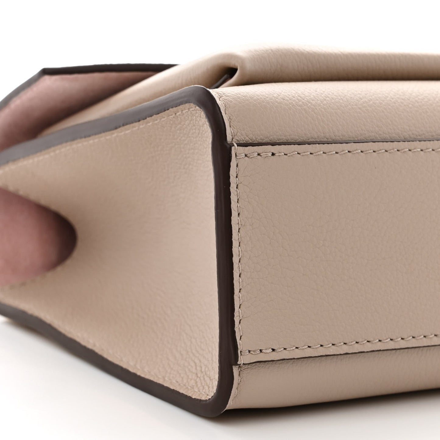 Soft Calfskin Mylockme Chain Bag BB Greige
