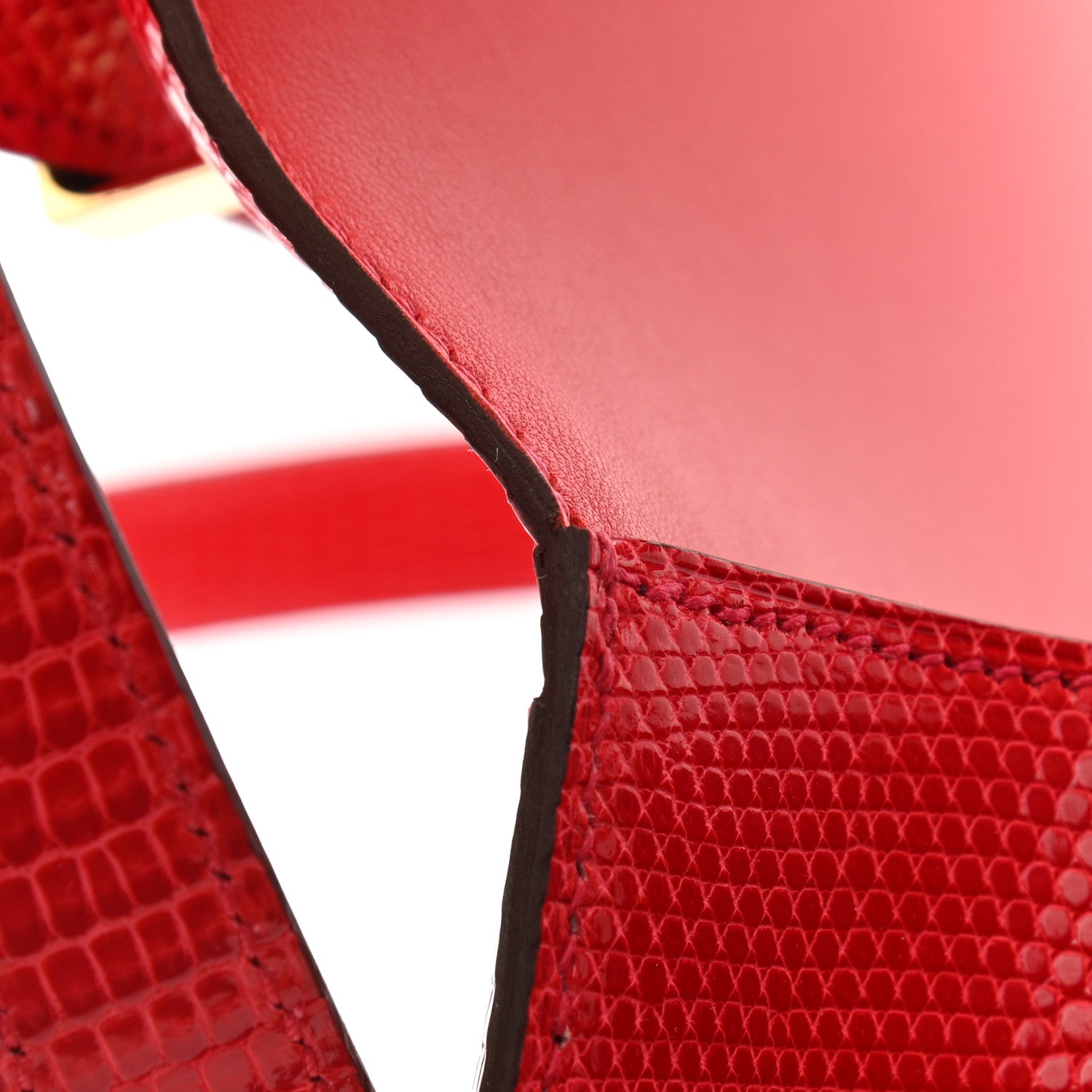 Hermes Lizard Constance 24 Rouge Exotique 12 of 13