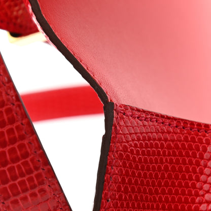 Hermes Lizard Constance 24 Rouge Exotique 12 of 13