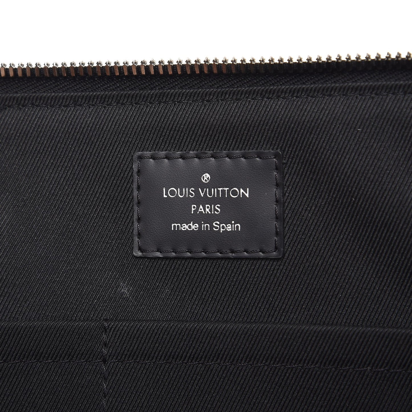 Damier Graphite Porte-Documents Jour
