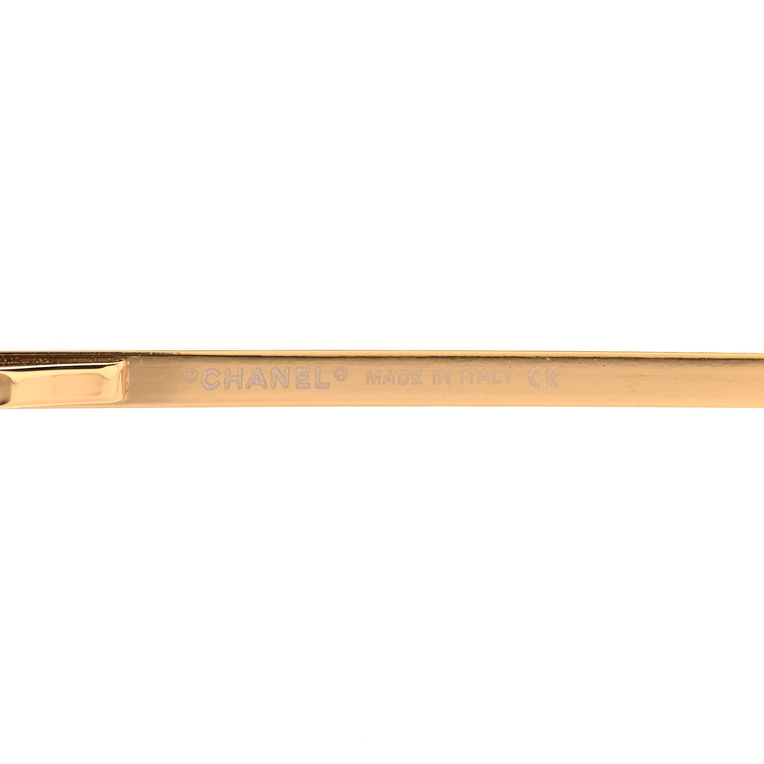 Chanel Crystal CC Logo Sunglasses 4104-B Gold 5 of 6